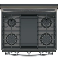 6.8 Cu. Ft. Slate Free-Standing Gas Double Oven Convection Range