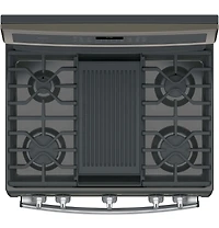 6.8 Cu. Ft. Slate Free-Standing Gas Double Oven Convection Range