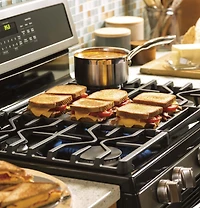 6.8 Cu. Ft. Slate Free-Standing Gas Double Oven Convection Range