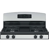 4.8 Cu. Ft. Silver Free-Standing Gas Range