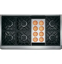 Café 48 inch Stainless Dual-Fuel 6 Burner Professional Range