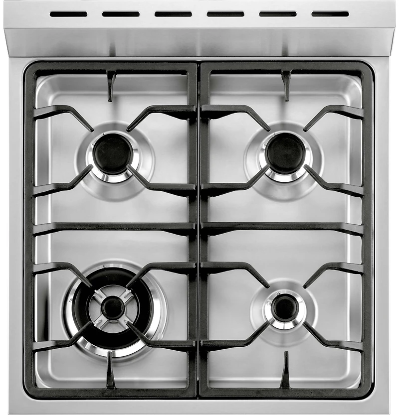 Stainless 24 inch 2.0 Cu. Ft. Dual-Fuel Free-Standing Range