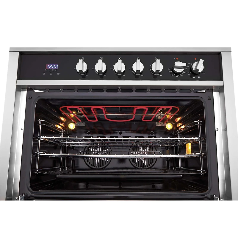 Stainless 24 inch 2.0 Cu. Ft. Dual-Fuel Free-Standing Range