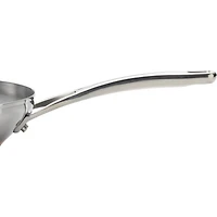 Nouvelle Copper Stainless Steel Cookware Pots and Pans Set, 10-Piece, Silver