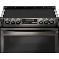 7.3 Cu. Ft. Black Stainless Slide-In Double Oven Electric Range