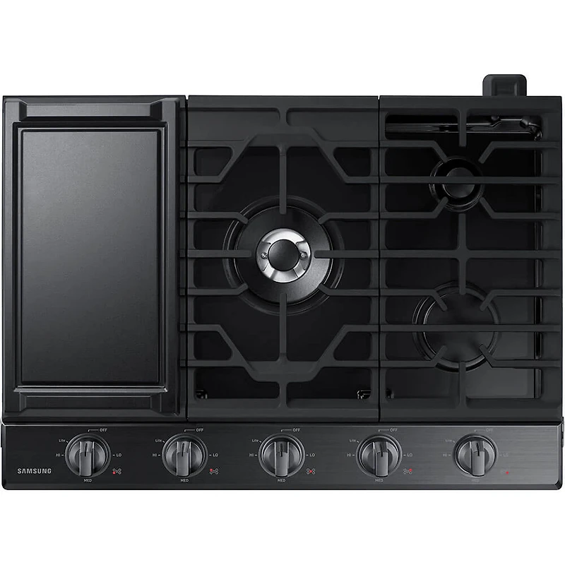 30 inch Black Stainless 5 Burner Gas Cooktop - OPEN BOX