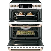 7 Cu. Ft. Matte White Double Oven Convection Range