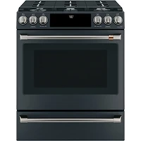 Black Front Control Gas Range Handle and Knob Set