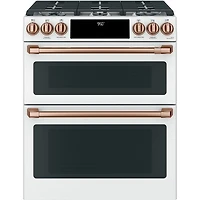 Copper Front Control Gas Range Handle and Knob Set