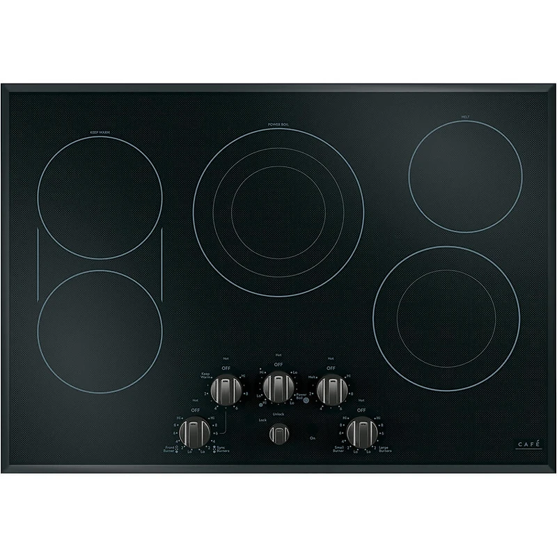 Black Electric Cooktop Knobs