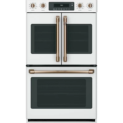 Bronze French Door Double Wall Oven Handles