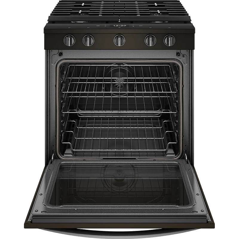 5.8 Cu. Ft. Black Stainless Gas Range