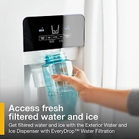 25 Cu. Ft. White Side-by-Side Refrigerator - OPEN BOX