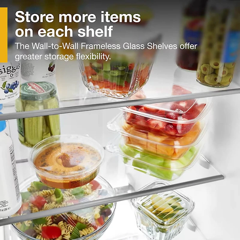 25 Cu. Ft. White Side-by-Side Refrigerator - OPEN BOX