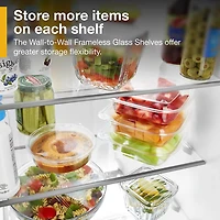 25 Cu. Ft. White Side-by-Side Refrigerator - OPEN BOX