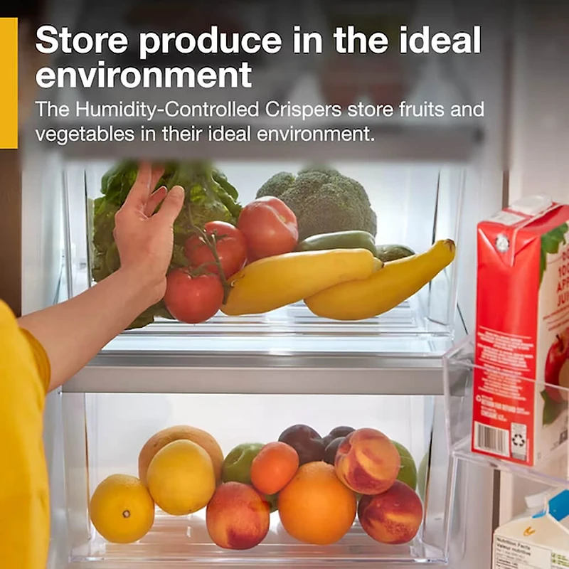 25 Cu. Ft. White Side-by-Side Refrigerator - OPEN BOX