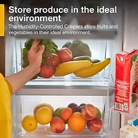 25 Cu. Ft. White Side-by-Side Refrigerator - OPEN BOX