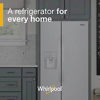 25 Cu. Ft. White Side-by-Side Refrigerator - OPEN BOX