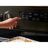 6.4 Cu. Ft. Black Stainless 5 Burner Electric Range