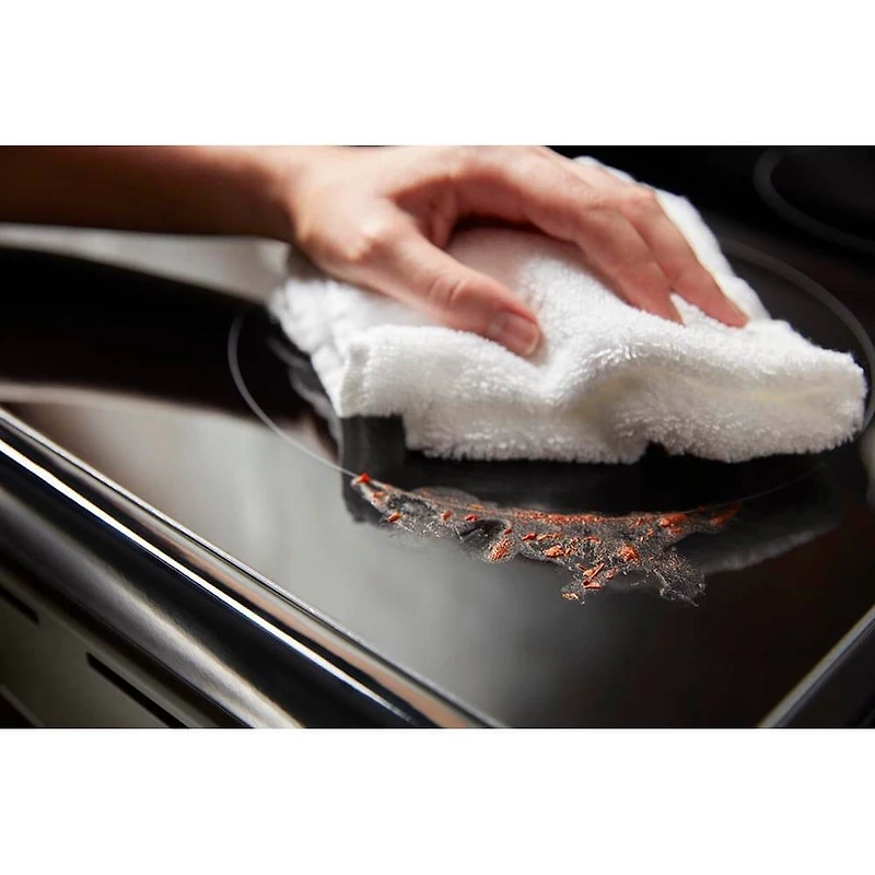 6.4 Cu. Ft. Black Stainless 5 Burner Electric Range