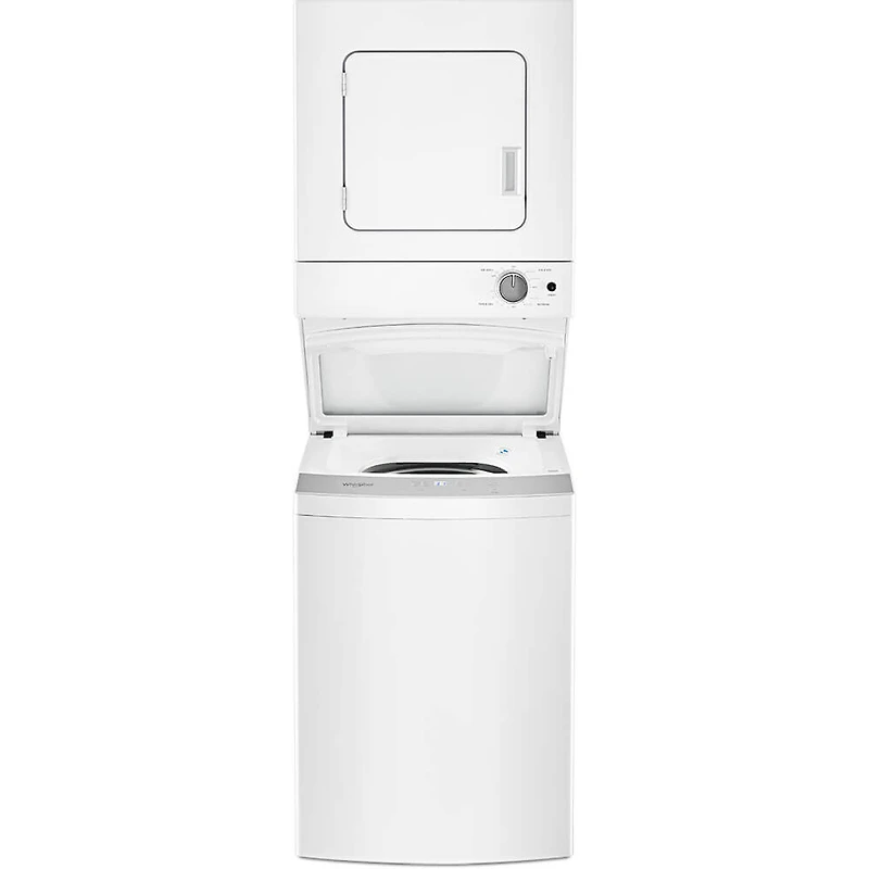 24 inch White Electric Washer/Dryer Stacked Laundry Center