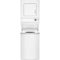 24 inch White Electric Washer/Dryer Stacked Laundry Center