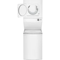 24 inch White Electric Washer/Dryer Stacked Laundry Center