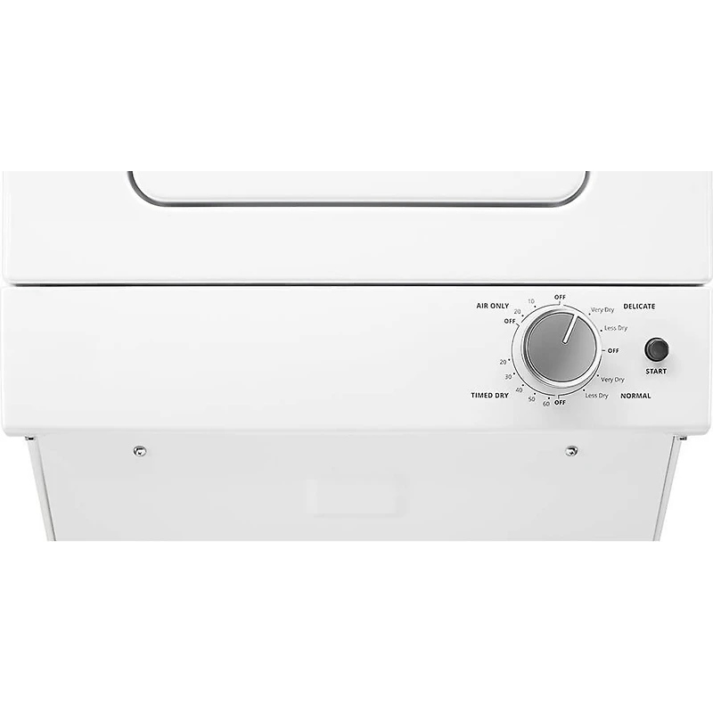 24 inch White Electric Washer/Dryer Stacked Laundry Center