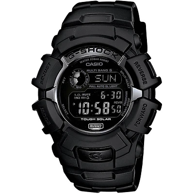 Mens Black G-Shock Solar Atomic Watch
