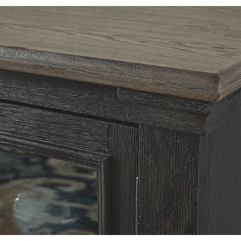 Tyler Creek 74 inch TV Stand - Black/Gray - OPEN BOX