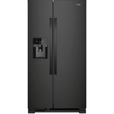 21 Cu. Ft. Black Side-by-Side Refrigerator