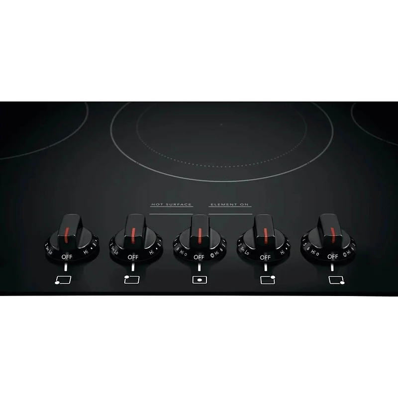 36 inch Black 5 Burner Electric Cooktop - OPEN BOX