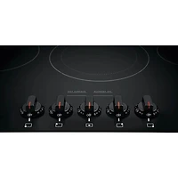 36 inch Black 5 Burner Electric Cooktop - OPEN BOX