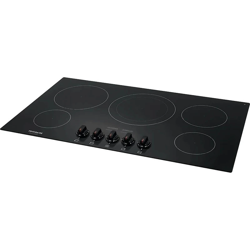 36 inch Black 5 Burner Electric Cooktop - OPEN BOX