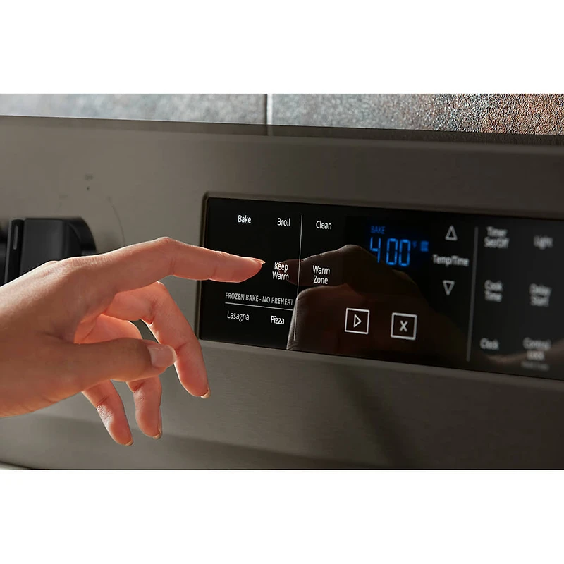 5.3 Cu. Ft. Black Stainless 5 Burner Electric Range - OPEN BOX