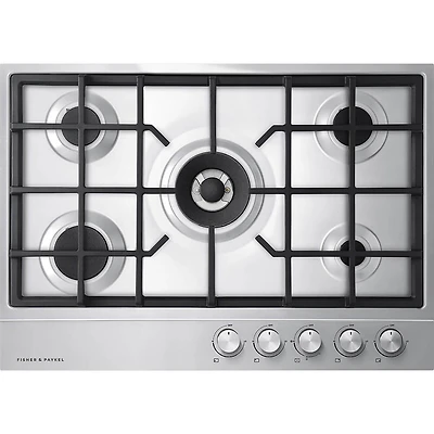 inch Stainless 5 Burner LP Gas Cooktop