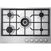 inch Stainless 5 Burner Natural Gas Cooktop