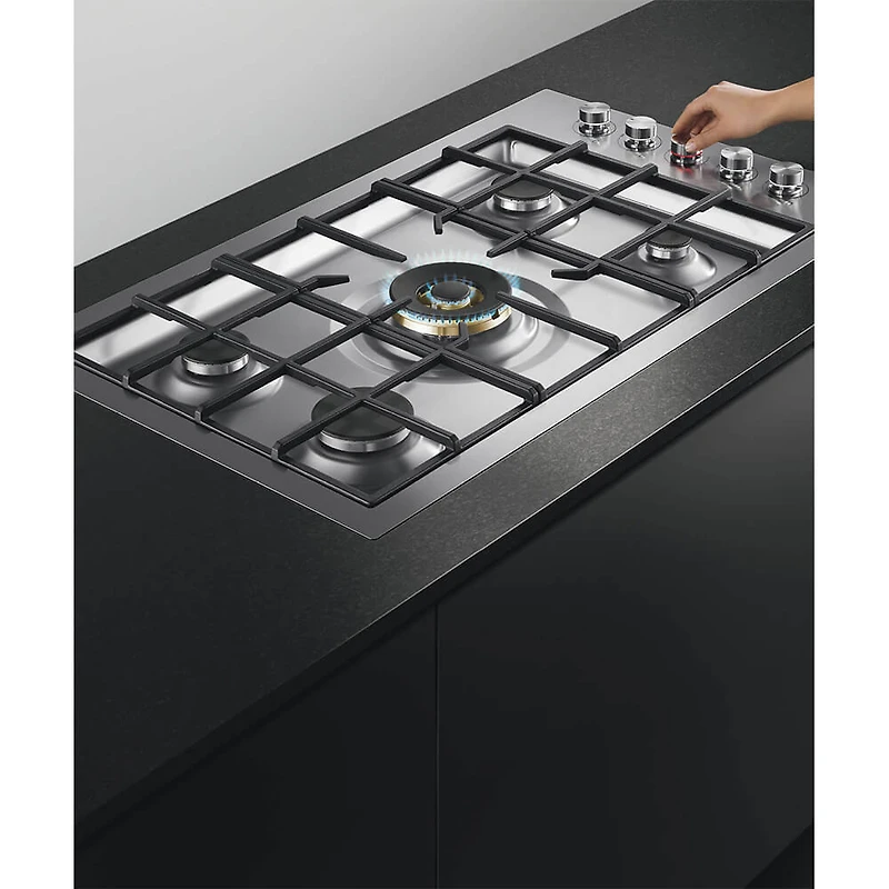 Series 9 36 inch Stainless Steel 5 Burner Gas Cooktop