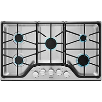 36 inch Stainless 5 Burner Gas Cooktop