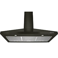 30 inch Black Stainless Wall Mount Range Hood