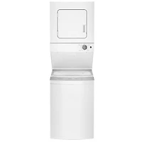 1.6 Cu. Ft. White Stacked Electric Laundry Center