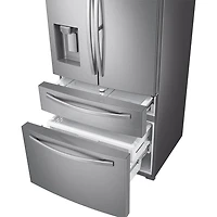22.4 Cu. Ft. Stainless French Door Counter Depth Refrigerator