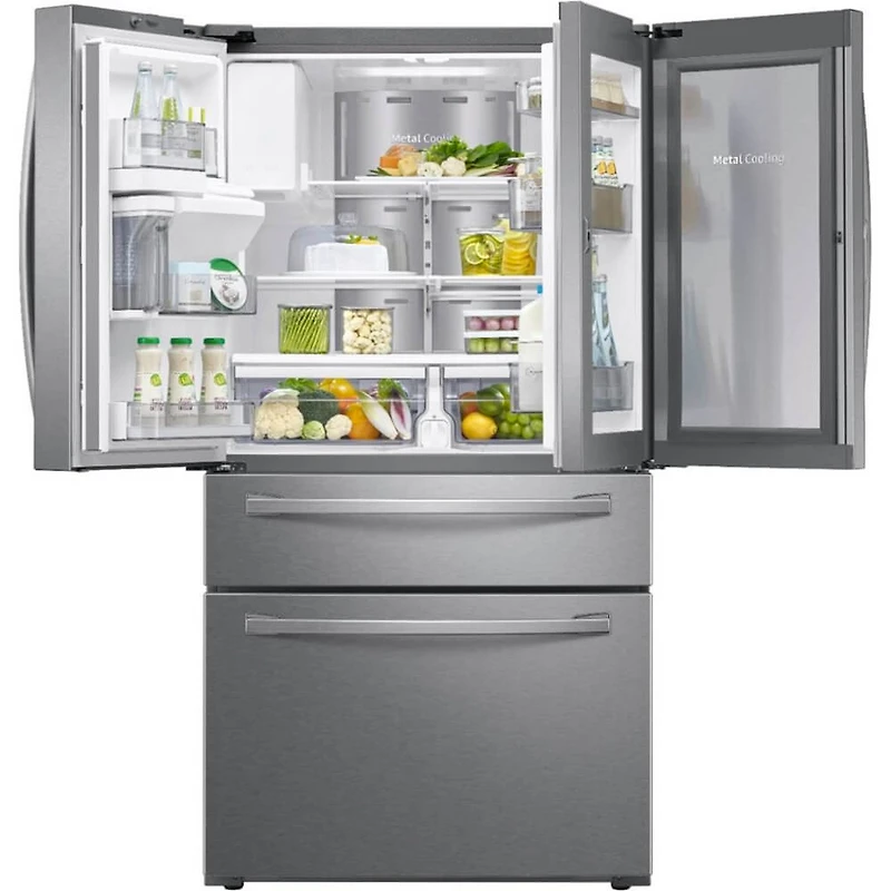 27.8 Cu. Ft. Stainless 4-Door French Door Refrigerator - OPEN BOX