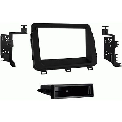 Single DIN Mount for Radio - Matte Black