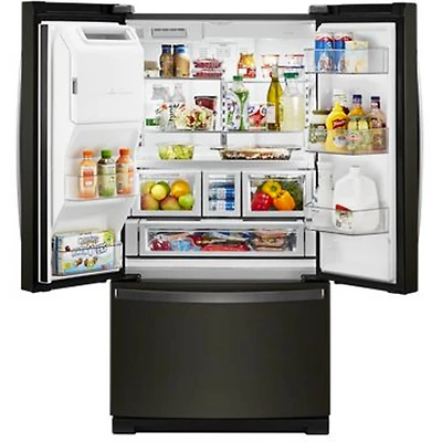 27 Cu. Ft. Black Stainless French Door Refrigerator 
