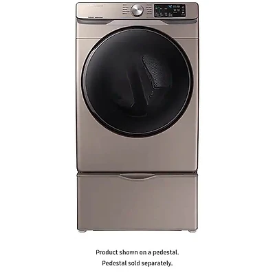 7.5 Cu. Ft. Champagne Electric Dryer with Steam Sanitize