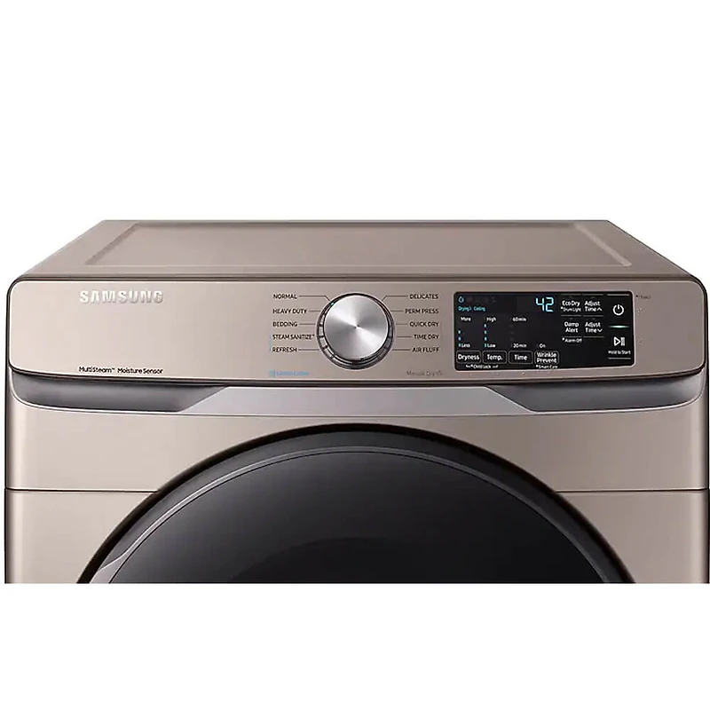 7.5 Cu. Ft. Champagne Electric Dryer with Steam Sanitize