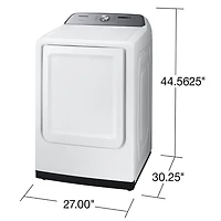 7.4 Cu. Ft. White Electric Dryer with Sensor Dry