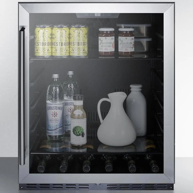 5.0 Cu. Ft. Black Stainless Counter Depth Compact Refrigerator