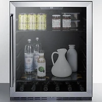 5.0 Cu. Ft. Black Stainless Counter Depth Compact Refrigerator